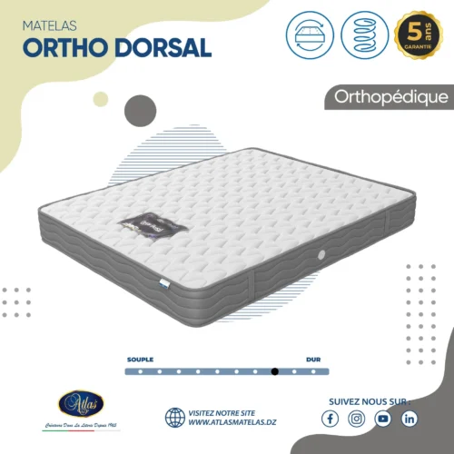 Matelas orthopédique Atlas Matelas Ortho Dorsal – soutien ferme prix Algérie