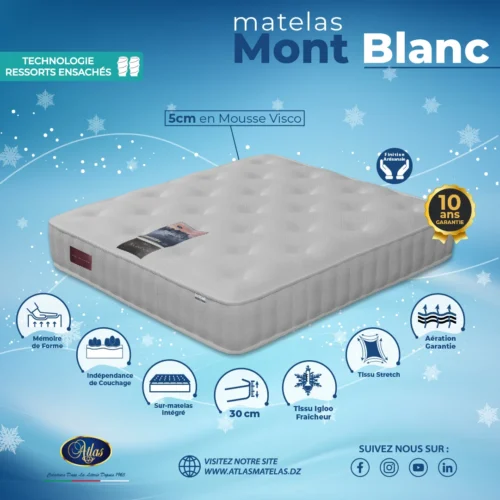 ⁦Matelas Mont Blanc⁩ - الصورة ⁦2⁩