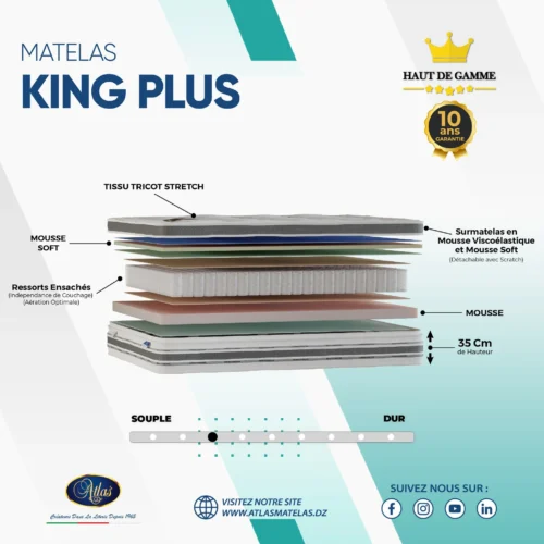King Plus - Atlas Matelas Algérie