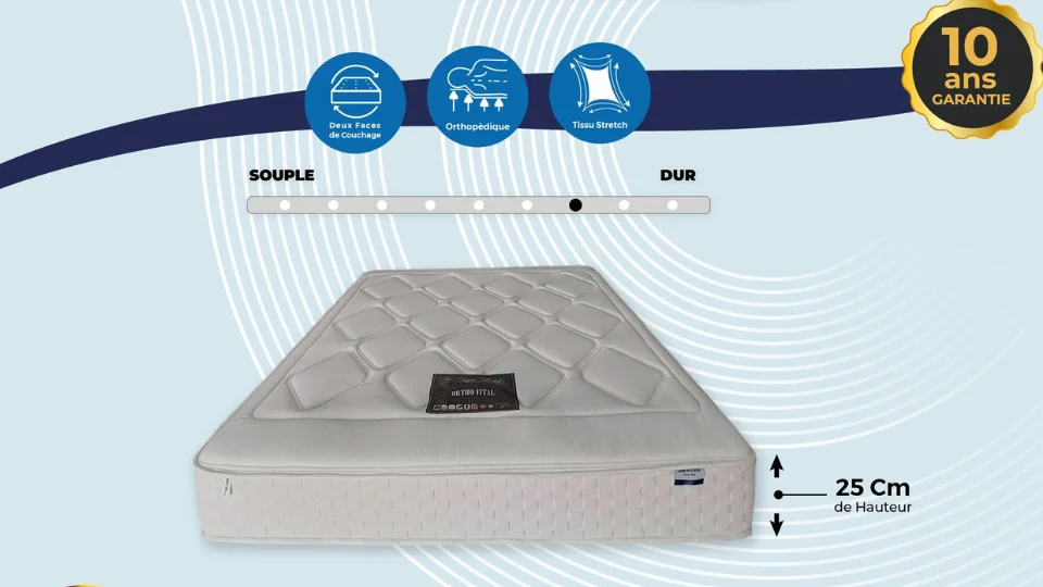 Matelas ortho vital d’atlas matelas Matelas ortho vital d'atlas matelas