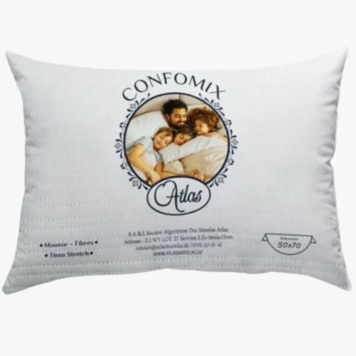 Oreiller Atlas Matelas Confo-Mix, produit de literie original disponible partout en Algérie.