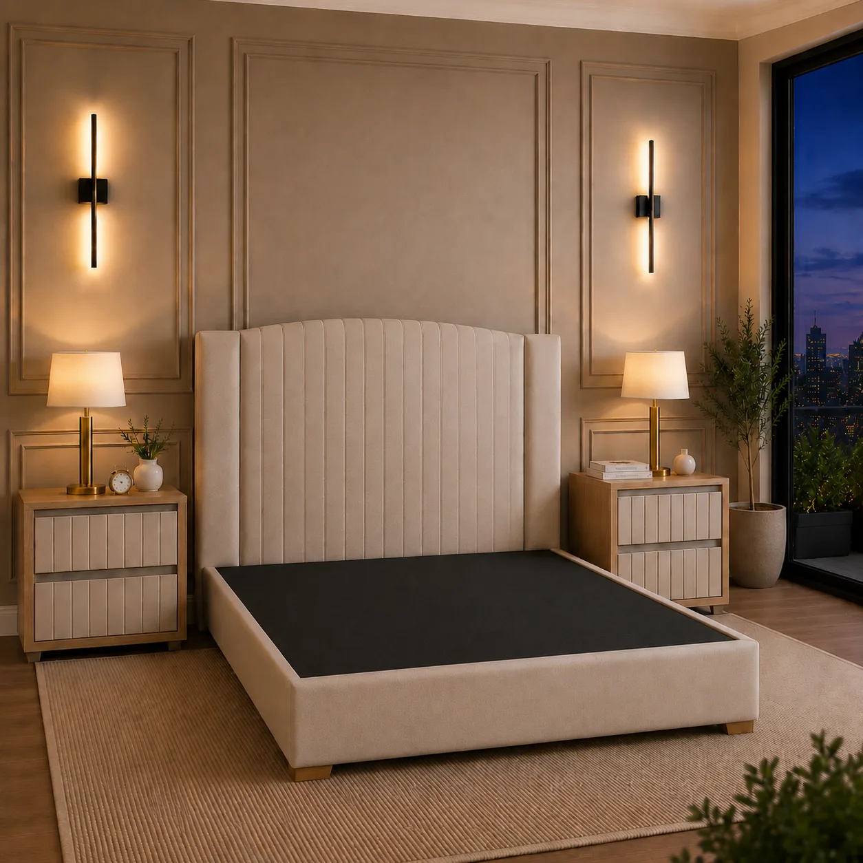 Lit Mansourah – sommier plein